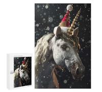 Jigsaw Puzzles for Teenagerss 1000 PCS Festive Unicorn Christmas Puzzles for Adults Fun Games Analysis And Logic Parent-child Interaction 1000 PCS