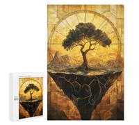 Jigsaw Puzzles for Teenagerss 1000 PCS Floating Tree And Mountain Puzzles for Adults Fun Games Analysis And Logic Parent-child Interaction 1000 PCS