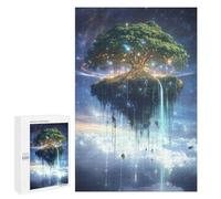 Jigsaw Puzzles for Teenagerss 1000 PCS Floating Tree Island Jigsaws for Adults Family Games Enhance Memory Unique Birthday And Gifts 1000 PCS
