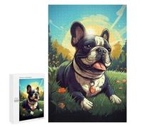 Jigsaw Puzzles for Teenagerss 1000 PCS Frenchie Bliss Puzzles for Adults Fun Games Analysis And Logic Parent-child Interaction 1000 PCS