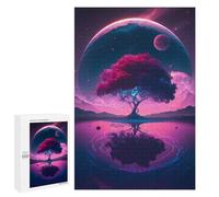 Jigsaw Puzzles for Teenagerss 1000 PCS Galactic Tree Reflection Puzzles for Adults Fun Games Analysis And Logic Parent-child Interaction 1000 PCS