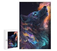 Jigsaw Puzzles for Teenagerss 1000 PCS Galaxy Wolf Animal Puzzles for Adults Fun Games Analysis And Logic Parent-child Interaction 1000 PCS
