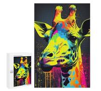 Jigsaw Puzzles for Teenagerss 1000 PCS Giraffe PopArt Animal Jigsaw Puzzle Relaxing Games Home Decoration Unique Birthday And Gifts 1000 PCS
