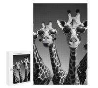 Jigsaw Puzzles for Teenagerss 1000 PCS Giraffe Rap Band Adult Puzzles Toy Wall Decor Staycation Kill Time Stress Reduction Gifts 1000 PCS