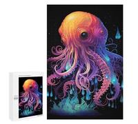 Jigsaw Puzzles for Teenagerss 1000 PCS Glowing Octopus Artwork Adult Jigsaw Toy Wall Decor Staycation Kill Time Fun Activities at Home 1000 PCS