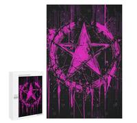 Jigsaw Puzzles for Teenagerss 1000 PCS Gothcore Pentagram Splashes Jigsaw for Adults Anti-Stress Toys For Family Fun Parent-child Interaction 1000 PCS