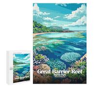 Jigsaw Puzzles for Teenagerss 1000 PCS Great Barrier Reef, Australia Jigsaw for Adults Anti-Stress Toys For Family Fun Parent-child Interaction 1000 PCS