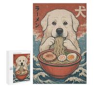 Jigsaw Puzzles for Teenagerss 1000 PCS Great Pyrenees Ramen Teenagers Puzzles Family Game Wall Decoration Parent-child Interaction 1000 PCS