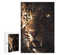Jigsaw Puzzles for Teenagerss 1000 PCS Leopard Portrait Close-Up Puzzles for Adults Fun Games Analysis And Logic Parent-child Interaction 1000 PCS