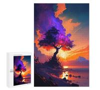 Jigsaw Puzzles for Teenagerss 1000 PCS Majestic Tree by The Lake Jigsaw Puzzle Relaxing Games Home Decoration Unique Birthday And Gifts 1000 PCS