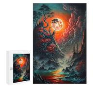Jigsaw Puzzles for Teenagerss 1000 PCS Misty Lunar Eclipse Jigsaw Puzzle Relaxing Games Home Decoration Unique Birthday And Gifts 1000 PCS