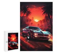 Jigsaw Puzzles for Teenagerss 1000 PCS Moonlit Retrowave Jigsaw Puzzle Anti-Stress Toys Precision Cutting Parent-child Interaction 1000 PCS