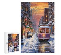 Jigsaw Puzzles for Teenagerss 1000 PCS Nostalgic Winter Canvas Puzzles for Adults Fun Games Analysis And Logic Parent-child Interaction 1000 PCS