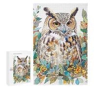 Jigsaw Puzzles for Teenagerss 1000 PCS Owl Natural Puzzles for Adults Brain Teaser Game Pattern Assembly Parent-child Interaction 1000 PCS