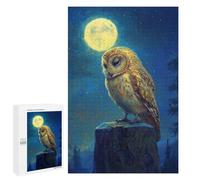 Jigsaw Puzzles for Teenagerss 1000 PCS Owl Under Moonlight Puzzles for Adults Fun Games Analysis And Logic Parent-child Interaction 1000 PCS