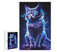 Jigsaw Puzzles for Teenagerss 1000 PCS Paint Glitching Cat Jigsaw Puzzle Relaxing Games Home Decoration Unique Birthday And Gifts 1000 PCS