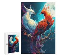 Jigsaw Puzzles for Teenagerss 1000 PCS Phoenix Jigsaws for Adults Family Games Enhance Memory Unique Birthday And Gifts 1000 PCS