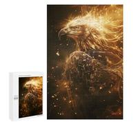 Jigsaw Puzzles for Teenagerss 1000 PCS Radiant Golden Eagle Adult Puzzles Toy Wall Decor Staycation Kill Time Stress Reduction Gifts 1000 PCS