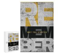 Jigsaw Puzzles for Teenagerss 1000 PCS Remember Why You Started Jigsaw Family Game Perfect Decoration Unique Gifts for Birthday And Christmas 1000 PCS