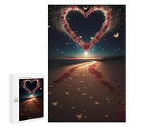 Jigsaw Puzzles for Teenagerss 1000 PCS Romantic Beach Pathway Adult Jigsaw Family Game Analysis And Logic Unique Gifts for Birthday And Christmas 1000 PCS
