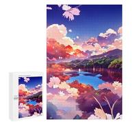 Jigsaw Puzzles for Teenagerss 1000 PCS Serene Lake Reflections -1 Adult Jigsaw Toy Wall Decor Staycation Kill Time Fun Activities at Home 1000 PCS