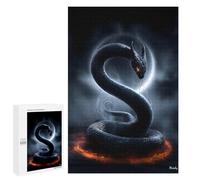 Jigsaw Puzzles for Teenagerss 1000 PCS Serpent of The Veil - Flamebound Lunar Coil Adult Puzzles Toy Wall Decor Staycation Kill Time Stress Reduction Gifts 1000 PCS