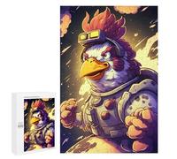 Jigsaw Puzzles for Teenagerss 1000 PCS Space Chicken Adventurer Adult Jigsaw Family Game Analysis And Logic Unique Gifts for Birthday And Christmas 1000 PCS