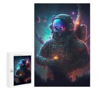 Jigsaw Puzzles for Teenagerss 1000 PCS Space Explorer with Cosmic Helmet -1 Adult Puzzles Toy Wall Decor Staycation Kill Time Stress Reduction Gifts 1000 PCS