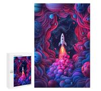 Jigsaw Puzzles for Teenagerss 1000 PCS Space Rocket 3D Jigsaws for Adults Family Games Enhance Memory Unique Birthday And Gifts 1000 PCS