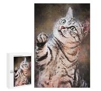 Jigsaw Puzzles for Teenagerss 1000 PCS Splatter Cute Cat Puzzles for Adults Fun Games Analysis And Logic Parent-child Interaction 1000 PCS