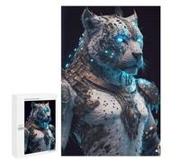 Jigsaw Puzzles for Teenagerss 1000 PCS Steampunk Leopard Armor Adult Puzzles Anti-Stress Toys Staycation Kill Time Fun at Home Activities, 1000 PCS