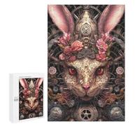 Jigsaw Puzzles for Teenagerss 1000 PCS Steampunk Rabbit Art Print Adult Jigsaw Family Game Analysis And Logic Unique Gifts for Birthday And Christmas 1000 PCS