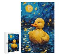 Jigsaw Puzzles for Teenagerss 1000 PCS The Starry Night Duck Adult Puzzles Relax Games But Fun And Humorous for Is Ideal As A Gift 1000 PCS