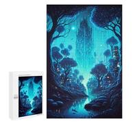 Jigsaw Puzzles for Teenagerss 1000 PCS Tiny Village In Jungle Puzzles for Adults Brain Teaser Game Pattern Assembly Parent-child Interaction 1000 PCS