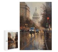 Jigsaw Puzzles for Teenagerss 1000 PCS Washington DC Charm USA Puzzles for Adults Fun Games Analysis And Logic Parent-child Interaction 1000 PCS