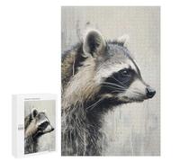 Jigsaw Puzzles for Teenagerss 1000 PCS Whimsical Raccoon Puzzles for Adults Fun Games Analysis And Logic Parent-child Interaction 1000 PCS