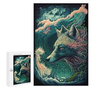 Jigsaw Puzzles for Teenagerss 1000 PCS Wolf Endearing Adult Puzzles Anti-Stress Toys Staycation Kill Time Fun at Home Activities, 1000 PCS