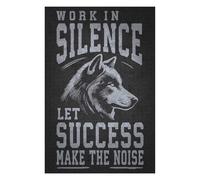 Jigsaw Puzzles for Teenagerss 1000 PCS Work Hard In Silence Wolf Jigsaws for Adults Family Games Presents for Women Stress Reduction Gifts 1000 PCS