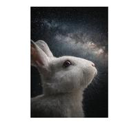 Jigsaw Puzzles for Teenagerss 1000pcs(38x26cm) S Starry Night Rabbit Gazing Jigsaw Puzzle Anti-Stress Toys Improve Memory for Is Ideal As A Gift 1000pcs(38x26cm) S