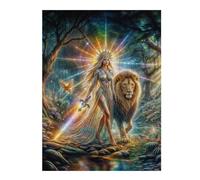 Jigsaw Puzzles for Teenagerss 1000pcs(52x38cm) Rainbow Light Warrior Jigsaws for Adults Toy Wall Decor Hand Speed Race Deal As Gifts for The Whole Family 1000pcs(52x38cm)
