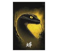 Jigsaw Puzzles for Teenagerss 1000pcs(75x50cm) Giant Snake Monster Poster Artwork Jigsaws for Adults Anti-Stress Toys Home Decoration for Is Ideal As A Gift 1000pcs(75x50cm)