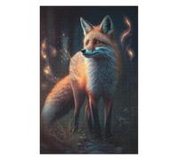 Jigsaw Puzzles for Teenagerss 1000pcs(75x50cm) Magical Fox Glowing Artwork Jigsaws for Adults Relaxing Games Wall Decoration Challenging Game Gifts 1000pcs(75x50cm)