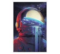 Jigsaw Puzzles for Teenagerss 1000pcs(75x50cm) Space Helmet with Earth View Puzzles for Adults Relax Games Pattern Assembly for Birthday, Chrismas 1000pcs(75x50cm)