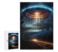 Jigsaw Puzzles for Teenagerss 300 PCS Alien Invasion Adult Puzzles Relax Games But Fun And Humorous for Is Ideal As A Gift 300 PCS
