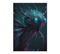 Jigsaw Puzzles for Teenagerss 300 PCS Alien Underwater Creature Adult Puzzles Hands-on Game Presents for Women Help The Brain Exercise 300 PCS