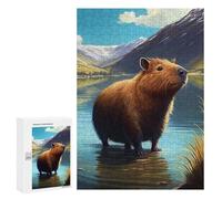 Jigsaw Puzzles for Teenagerss 300 PCS Capybara Animal Teenagers Puzzles DIY Toys Staycation Kill Time Fun at Home Activities, 300 PCS