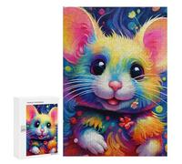 Jigsaw Puzzles for Teenagerss 300 PCS Colorful Rainbow Kitten Adult Jigsaw Toy Wall Decor Staycation Kill Time Fun Activities at Home 300 PCS