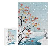 Jigsaw Puzzles for Teenagerss 300 PCS Colorful Winter Magic Adult Puzzles Toy Wall Decor Staycation Kill Time Stress Reduction Gifts 300 PCS