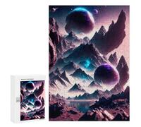 Jigsaw Puzzles for Teenagerss 300 PCS Cosmic Oasis Adult Puzzles Toy Wall Decor Staycation Kill Time Stress Reduction Gifts 300 PCS