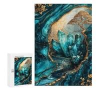 Jigsaw Puzzles for Teenagerss 300 PCS Crystal Cavern Kintsugi Jigsaws for Adults Family Games Enhance Memory Unique Birthday And Gifts 300 PCS